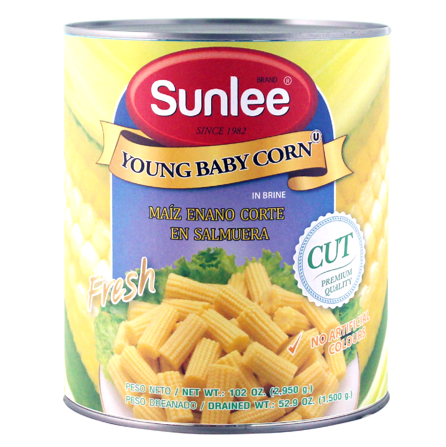 BABY CORN PRE CUT - SUNLEE
