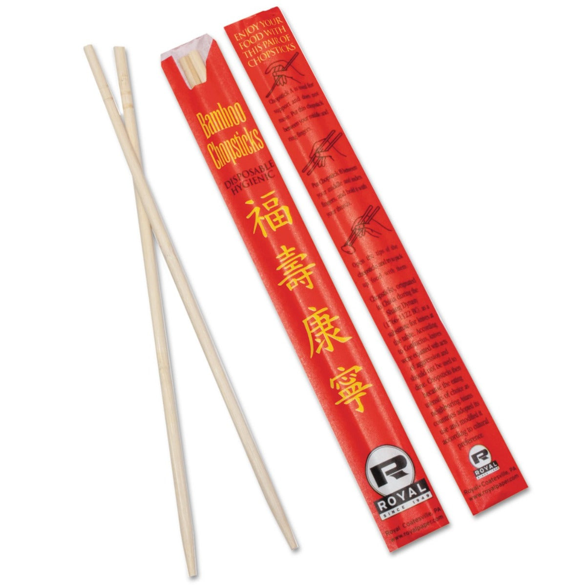 BAMBOO CHOPSTICK RED - J&B