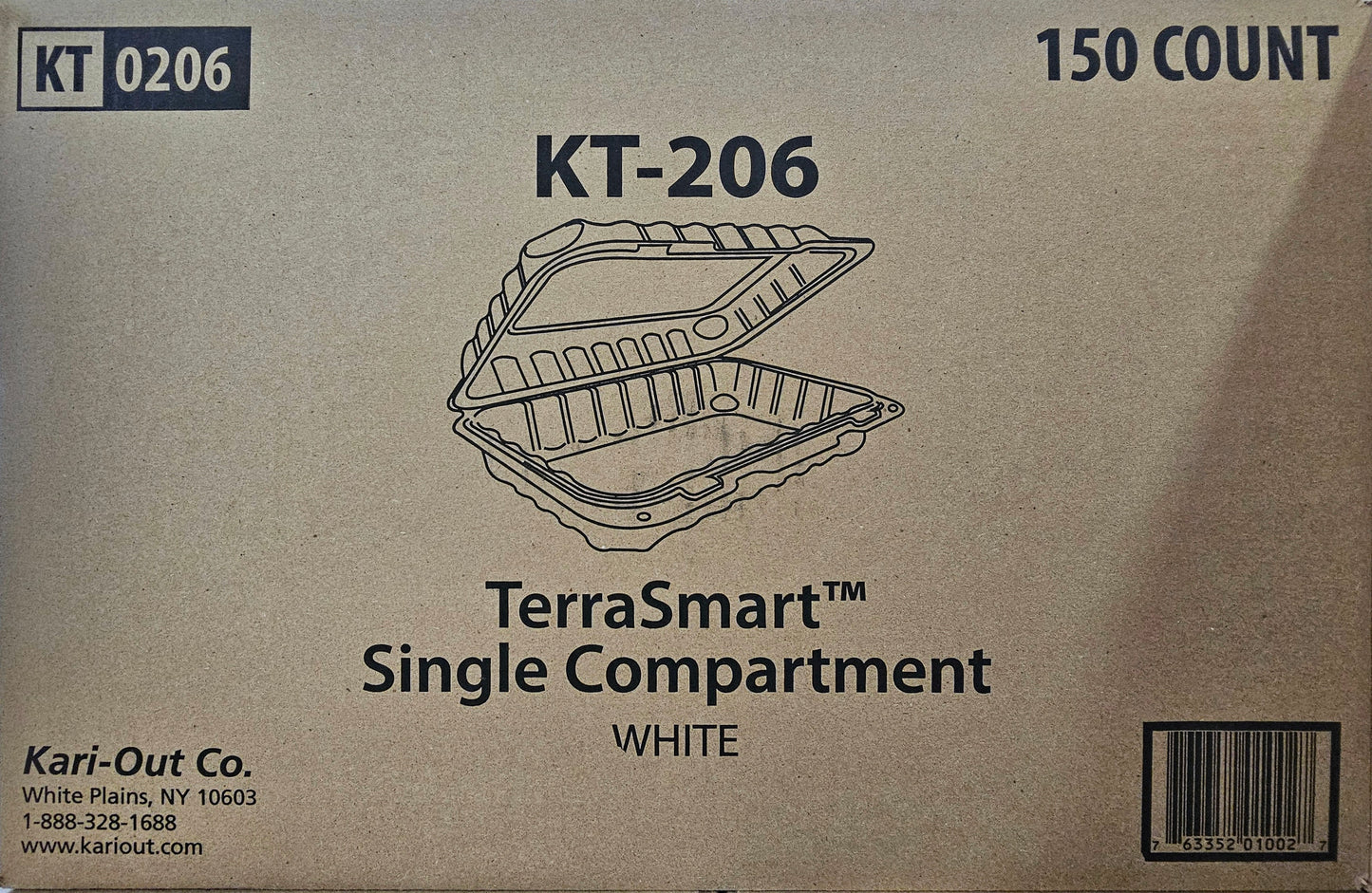 CLAMSHELL TERRASMART 1 COMPARTMENT  KT0206