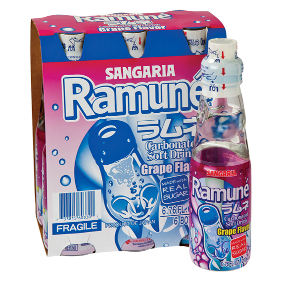 RAMUNE GRAPE SODA - SANGARIA