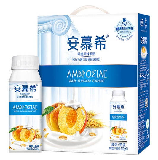 GREEK PEACH FLAVORED YOGURT - AMBROSIAL