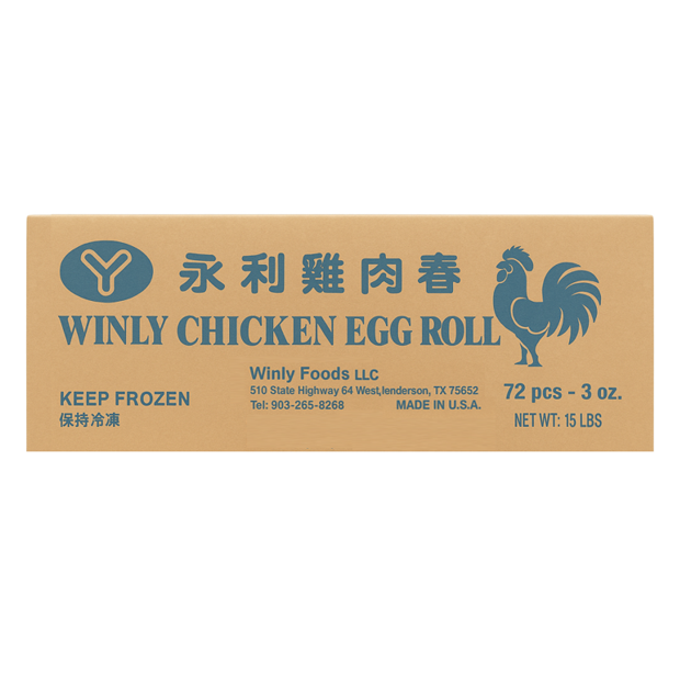 EGG ROLL CHICKEN 3OZ - WINLY