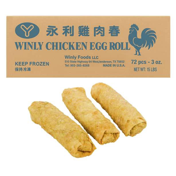 EGG ROLL CHICKEN 3OZ - WINLY