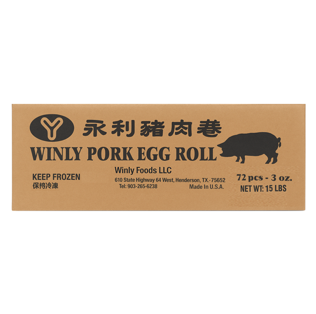 EGG ROLL PORK 3OZ - WINLY