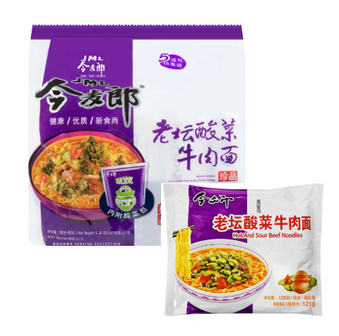 INSTANT NOODLE BEEF FLAVOR & SOUR PICKLED CABBAGE - JML
