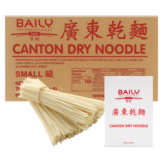 NOODLE CANTON SMALL 30LBS - BAILY