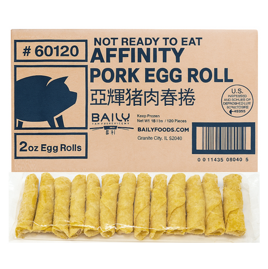 EGG ROLL 2OZ AFFINITY PORK - BAILY