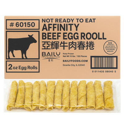 EGG ROLL 2OZ AFFINITY BEEF - BAILY