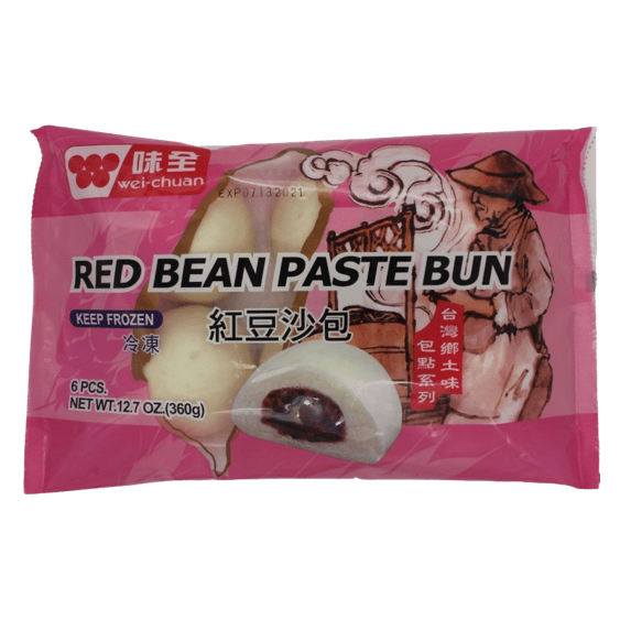 RED BEAN PASTE BUN - WEI CHUAN