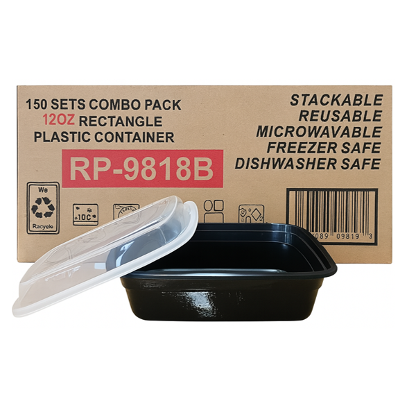 RECT. CONTAINER MICRO 12OZ RP-9818B