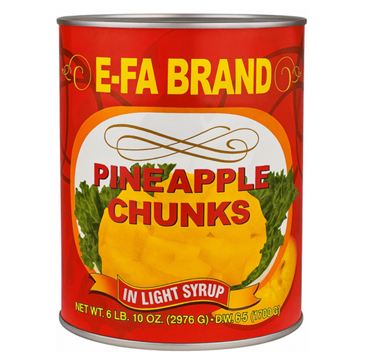 PINEAPPLE CHUNK IN LIGHT SYRUP - E-FA BRAND