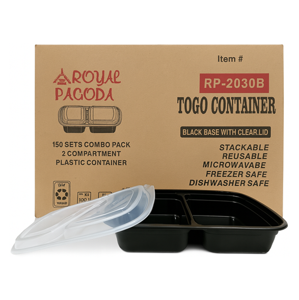 RECT. CONTAINER MICRO 2 COMPARTMENTS RP-2030B