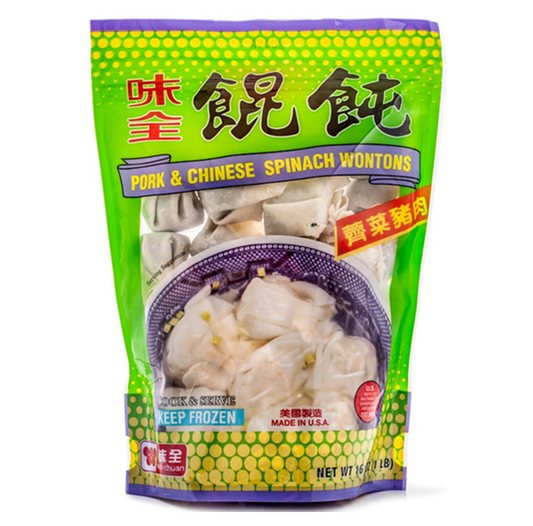 WONTON PORK & CHINESE SPINACH - WEI CHUAN