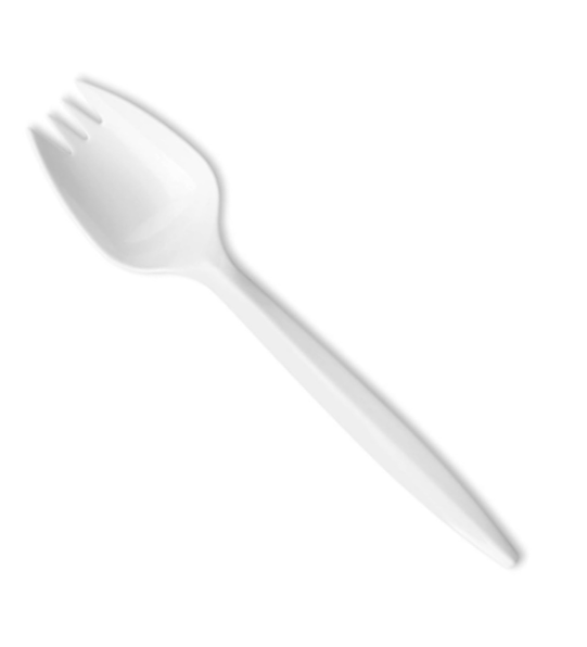 PLASTIC SPORKS WHITE - HYTONS