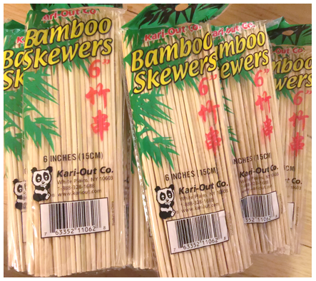 BAMBOO SKEWER 6" - KARI-OUT