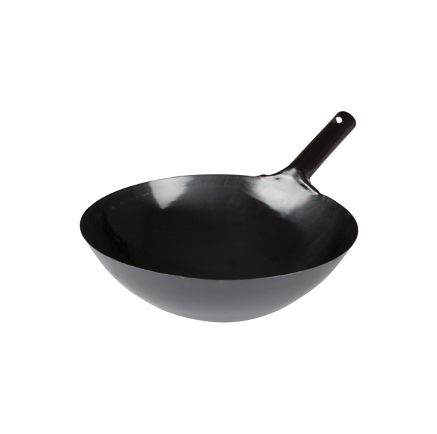 WOK 14" DEEP CHINA WITH STEEL HANDLE