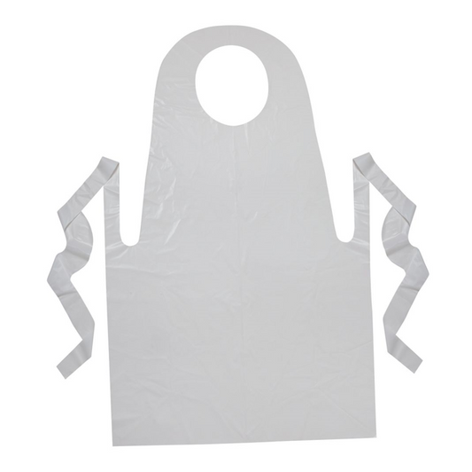 APRON DISPOSABLE WHITE