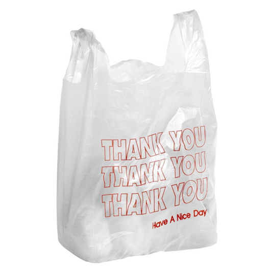 PLASTIC BAG THANK YOU 12X7X23