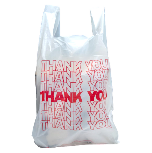 PLASTIC BAG THANK YOU 10X6X20