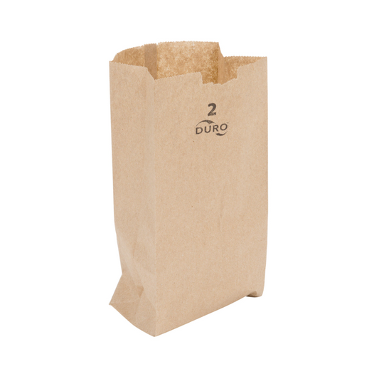 PAPER BAG BROWN 2LB DURO