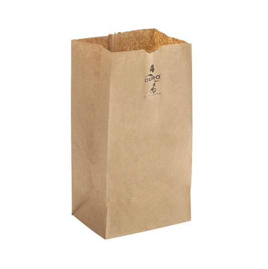 PAPER BAG BROWN 4LB DURO