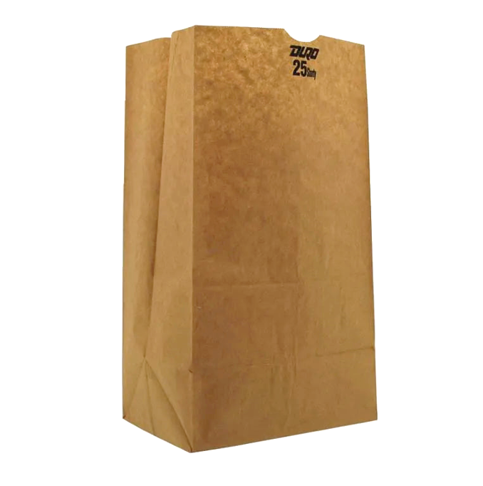 PAPER BAG BROWN 25LB DURO