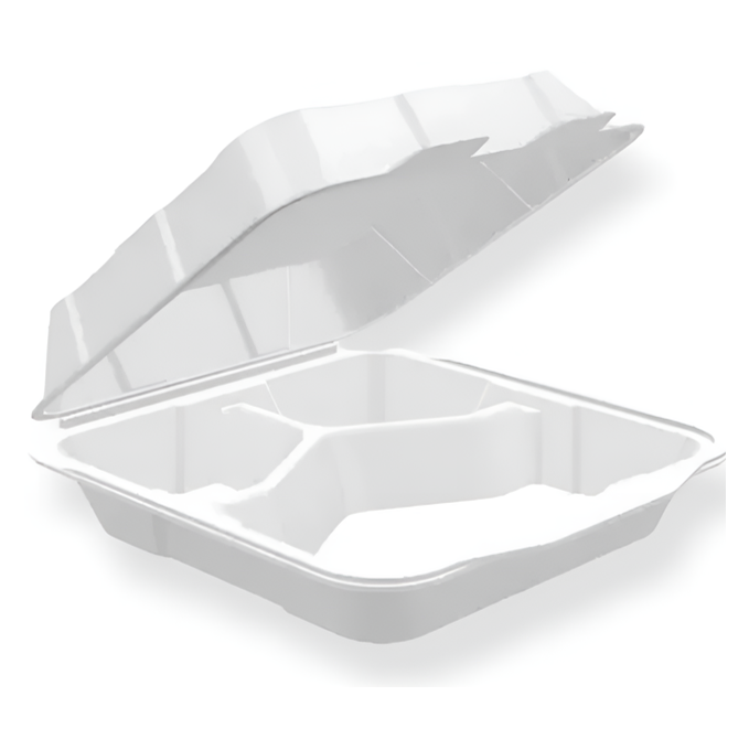 FOAM BOX 7” 3 COMPARTMENT FP-2230 – West Lake Foods