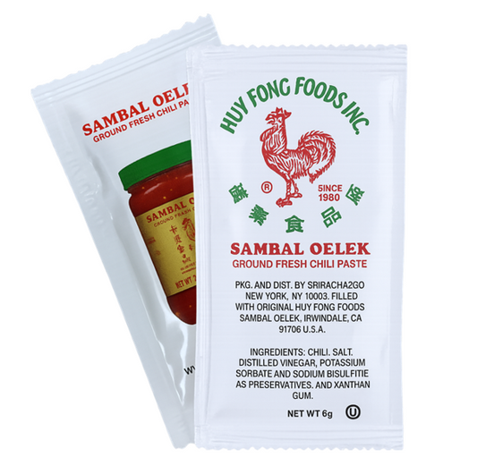 GROUND CHILI SAUCE PAK (SAMBAL OELEK)