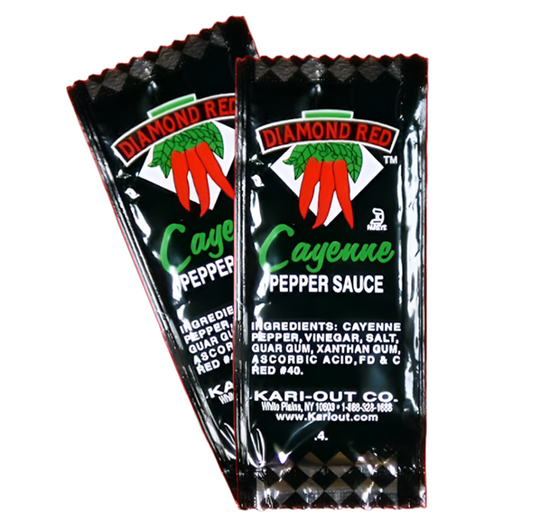 CAYENNE PEPPER SAUCE PAK - KARI OUT