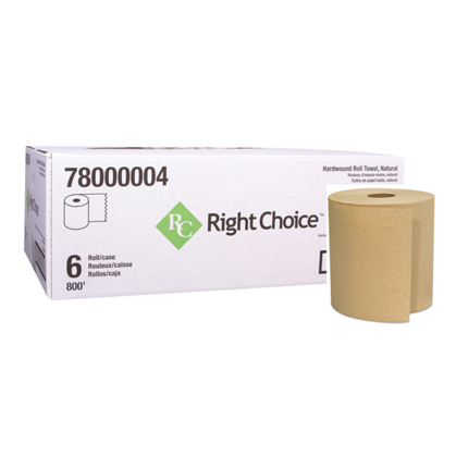 ROLL TOWEL BROWN 6CT - RIGHT CHOICE
