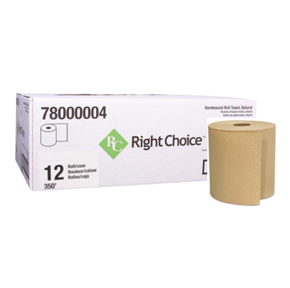 ROLL TOWEL BROWN 12CT - RIGHT CHOICE