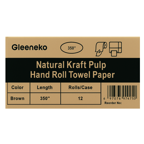 HAND ROLL TOWEL BROWN 350'- GLEENEKO BAYPLUS GLOBAL