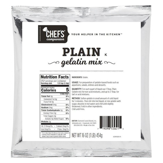GELATIN PLAIN - CHEF'S COMPANION