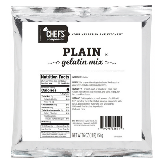 GELATIN PLAIN - CHEF'S COMPANION