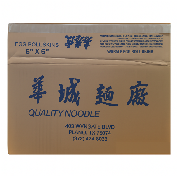 EGG ROLL SKIN 6x6 - QUALITY NOODLE