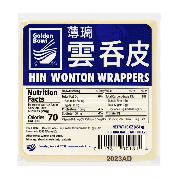 WONTON THIN NEW YORK - GOLDEN BOWL
