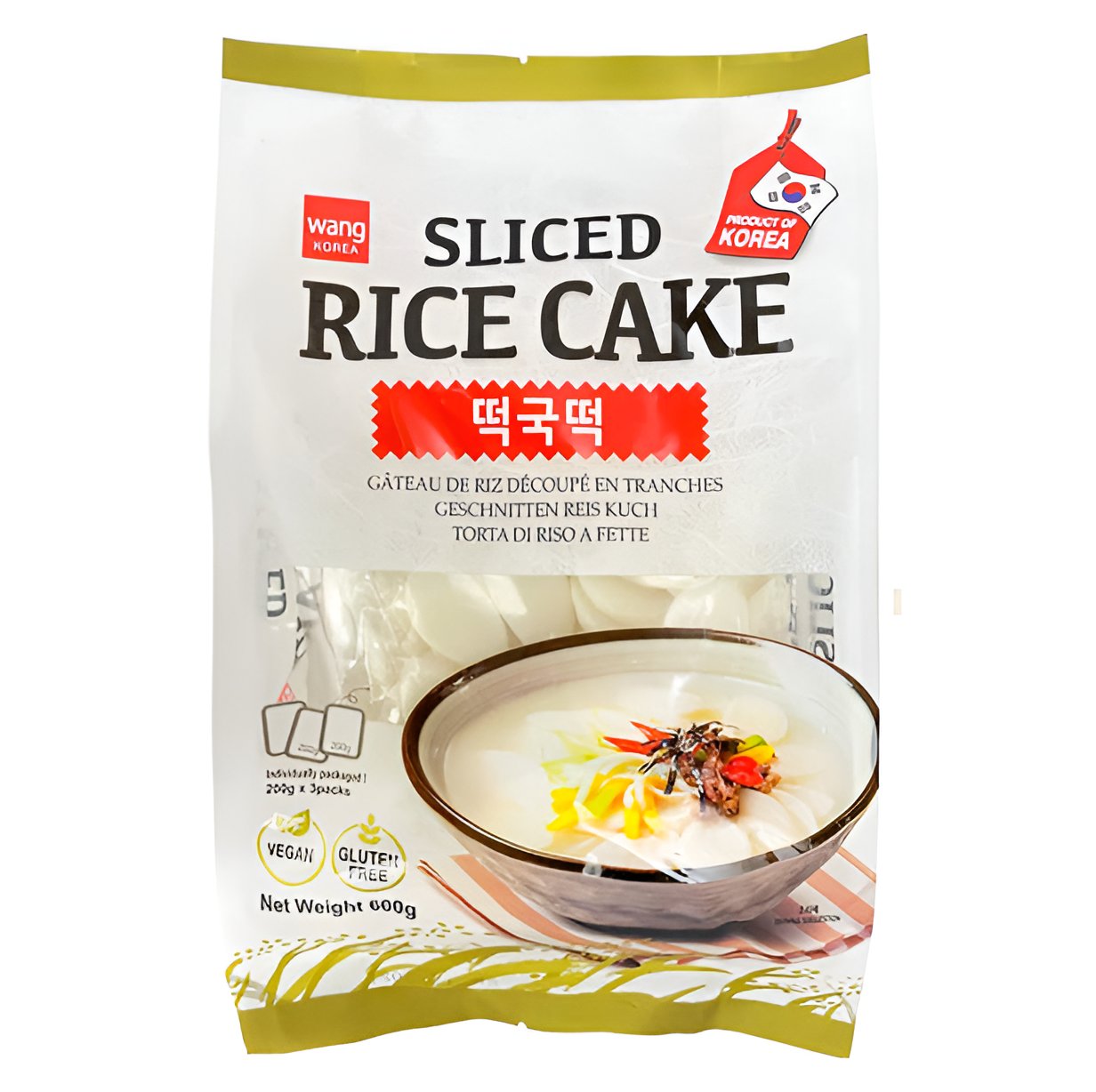 RICE CAKE SLICED - WANG KOREA