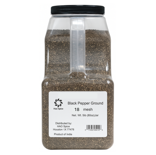 BLACK PEPPER GROUND 18 MESH IN JAR - HAO SPICE