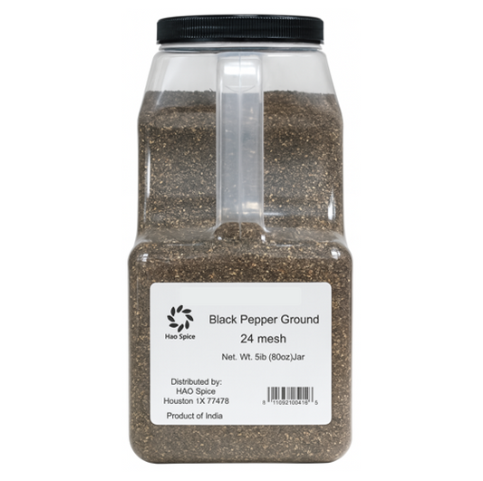 BLACK PEPPER GROUND 24 MESH IN JAR - HAO SPICE