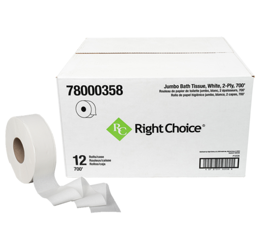 TISSUE JUMBO WHITE - RIGHT CHOICE